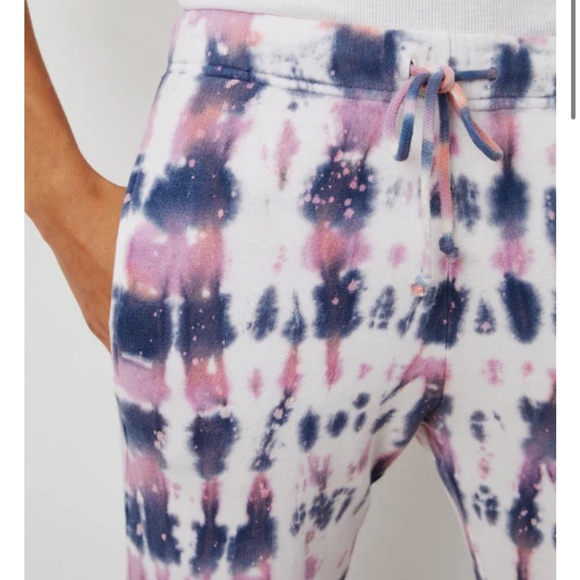 Velvet by Graham and Spencer- Hallie Tie Dye Fleece Sweatpants in Twilight - Picture 3 of 5